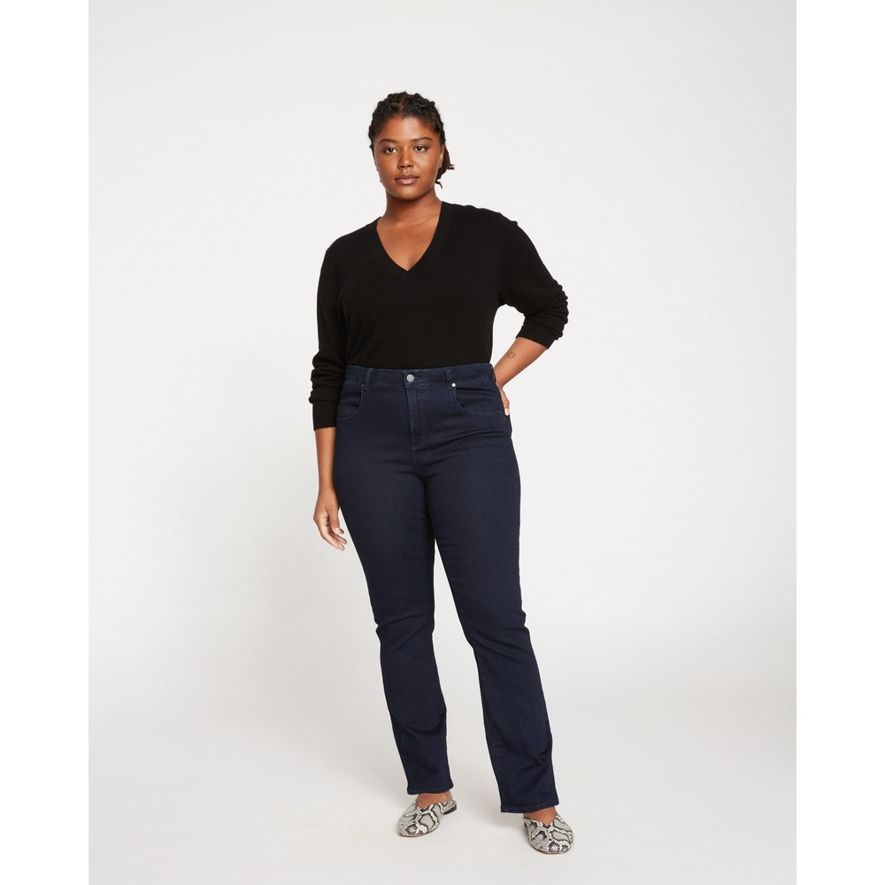 Universal Standard Marne Bootcut Jeans Solid Black Size 26 NWT